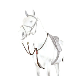 Selleria Equipe Patent Running Martingale BP16 Black/Brown/RedBrown Cob/Full