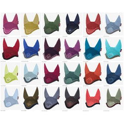 LeMieux Classic Crochet Fly Hood Veil 3 Way Lycra Ear Net + Braiding New Colours