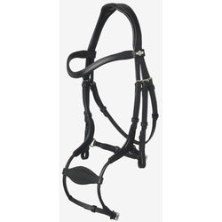 LeMieux Arika Anatomic Adjustable Noseband Bridle Padded Monocrown Black 2026