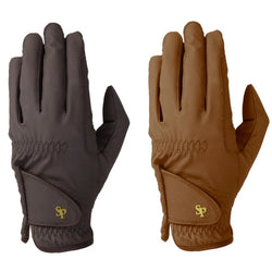Supreme Products Pro Performance Show Ring Gloves Adults Riding Glove Brown/Tan