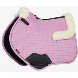 LeMieux Merino+ Half Lined Suede Close Contact Square Wool CC Saddlepad Fondant