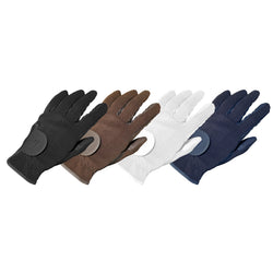 Mark Todd Super Faux Leather Riding Gloves Adult/Child Black/Brown/Navy/White