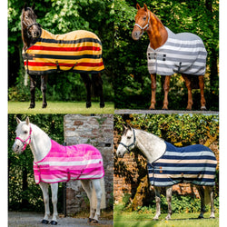Horseware Newmarket Horse Fleece Cooler Travel Stable Wicking Sweat Rug 5'6-7'3'