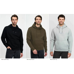 LeMieux Mens Hoodie Fleece Lined Hoody Brushed Sweater Jumper Top Grey/Black