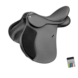 Wintec 250 All Purpose Flock Adjustable GP General Purpose Flocked Saddle Black