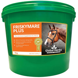 Global Herbs FriskyMare Plus Hormonal Mare Behavior Calming Horse Supplement 5kg