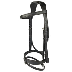 EcoRider Classic Show Comfort Bridle Anatomic Padded Soft Leather Black/Brown