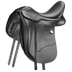 Bates Wide Dressage + Luxe Adjustable Performance Saddle CAIR Black 16.5'-18'