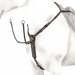 Selleria Equipe Y Shaped Breastplate BP20 5 Regulation Black/Brown/Red Brown C/F