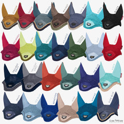 LeMieux Loire Satin Crochet Fly Hood Veil Horse Ear Net New Winter 2025 Colours