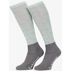 LeMieux Harlow Footsie Thin Close Contact Cotton Riding Kids Socks Mini Softmint