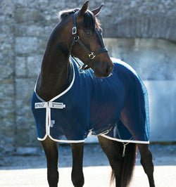 Horseware Amigo Net Cooler Air Wicking Sweat Small Mesh Holes Rug Navy 5'6'-7'0'