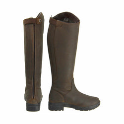 Hy Land Waterford Long Tall Leather Winter Country/Riding Boot Dark Brown 36-41
