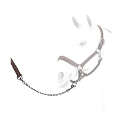 Selleria Equipe Leather Leadrope With Brass or Stainless Lead Chain Black/Brown