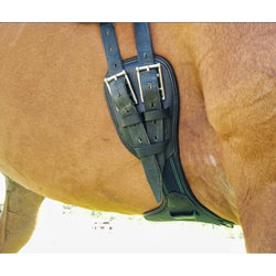 Amerigo Leather Anatomic Protector Dressage Girth GH23 Black/Brown 55cm-80cm