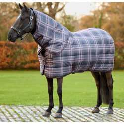 LeMieux Arika Heritage Check Stable Rug with Neck 200g Medium Cocoa 4'9'-7'3'
