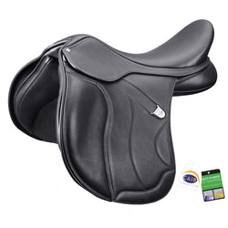 Bates WIDE All Purpose+ Luxe Adjustable General Purpose Saddle CAIR Black/Brown