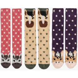 LeMieux Fluffy Character Socks Cosy Soft Warm Winter Sock Dream/Fjord/Andalusian