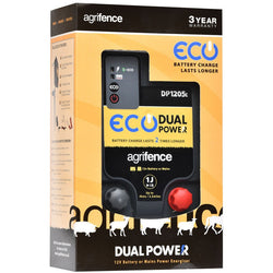 Agrifence Dual Power Eco Energiser DP1205 Electric Fence 1J 12v Battery and Mains