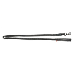 Imperial Riding Lead Rein With Flexi Fleece Loop Handle and Snap Hook Black