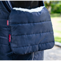 LeMieux Chest Protection Pad Sensitive No Rub Faux Fur Rug Front Buckle Liner