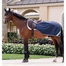 Horseware Amigo Ripstop Waterproof Fleece Lined Exercise Sheet Rug Navy/Titanium