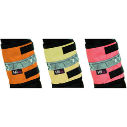 HyVIZ Reflective Flourescent Mesh Lined Leg Bands Pink/Yellow/Orange P/C/F