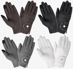 LeMieux Classic Performance Soft Feel Riding Gloves Black/Brown/Grey/White XS-XL