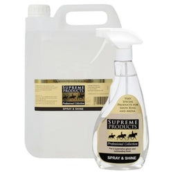 Supreme Products Spray And Shine Horse Pony Coat Gleam Gloss Dressing 500ml  5l