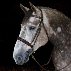 Whitaker Madrid Fancy Stitch Work Bridle With Clip Cheeks + 9 Loop Rubber Reins