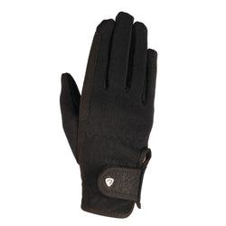 Hy Hy5 Adults Every Day Riding Gloves Enforced Leather Palm Black/White XS-XL