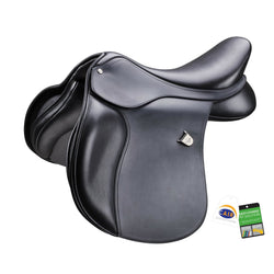 Bates High Wither All Purpose Square Cantle Heritage GP Saddle CAIR Black/Brown