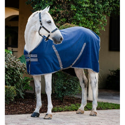 Horseware Rambo Stable Sheet Microfibre Summer Travel Cooler Navy/Black 5'0-7'3'