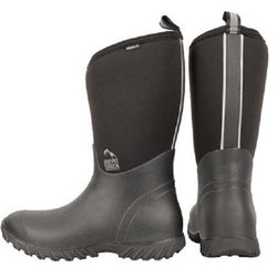 Hy Equestrian Waterproof Neoprene Mud Boots Short Wellington Yard Boots Black