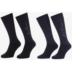 LeMieux Sparkle Competition Socks Ultra Close Contact Cotton Tech Support Riding Black Small SALE