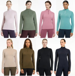 LeMieux Halle Lightweight Base Layer Mesh Vent Long Sleeve Wicking Tech Top 6-18