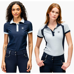 Horseware Newmarket Polo Ladies Stretch Breathable Wicking Quick Dry Riding Top