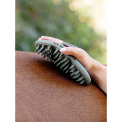 LeMieux Flexi Horse Massage Brush Flexible Deep Clean Removes Dirt Dust Hair