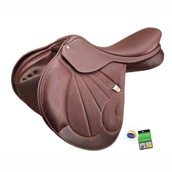 Bates Victrix Close Contact Adjustable Show Jumping Saddle CAIR Black/Brown/Mix