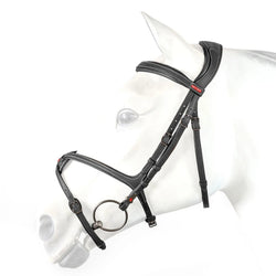Selleria Equipe Mexican Bridle With Padded Anatomical Headpiece BR72 Black/Brown