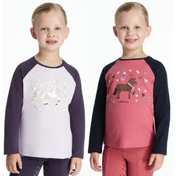 LeMieux Mini Jamie Long Sleeve Top Kids Winter Layer Jersey Jumper Shirt Age3-10