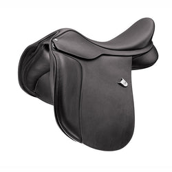 Bates Wide All Purpose Adjustable Heritage GP General Saddle CAIR Black/Brown