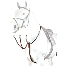 Selleria Equipe Emporio Collier Running Martingle BPE16 Black/Brown Silver/Brass