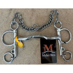 Myler 04 Pelham Low Port Comfort Shaffle with Centre Barrel Level 2 89-2604