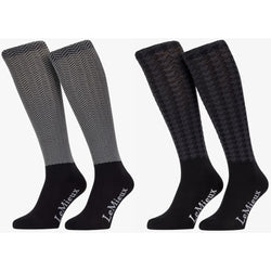 LeMieux Aspen Socks Seamfree Feel Foot Jacquard Knit Houndstooth or Herringbone