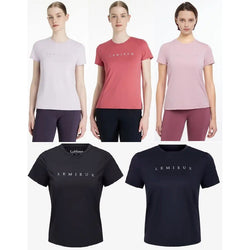 LeMieux Sports T-Shirt Ladies Sweat-Wicking Tee Technical Relaxed Fit Top UK6-18
