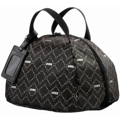 Uvex Luxury Padded Hat Bag Protective Nylon Helmet Bag Travel Safety Black/Brown