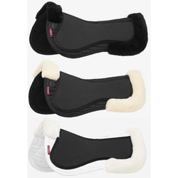 LeMieux Streamline Half Pad GP Spine Free Ultra Comfort Merino Wool Black/White