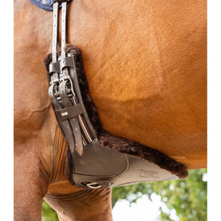 LeMieux Arika Simuwool Contoured Short Stud Girth Mono XC Black/Brown 45-75cm