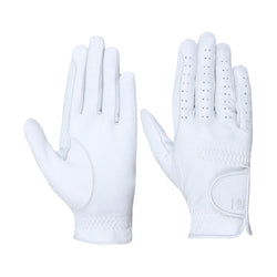 Hy Hy5 Childrens Unisex Leather Kids Smart Competition Riding Gloves White XS-L